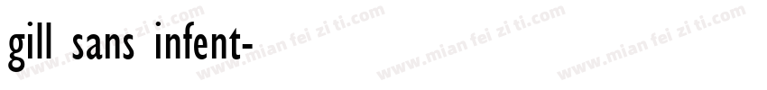 gill sans infent字体转换